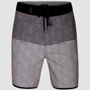 Hurley Board Shorts Mens Beachside Pescado Black/Gray 18"‎ Size 29 NWTS